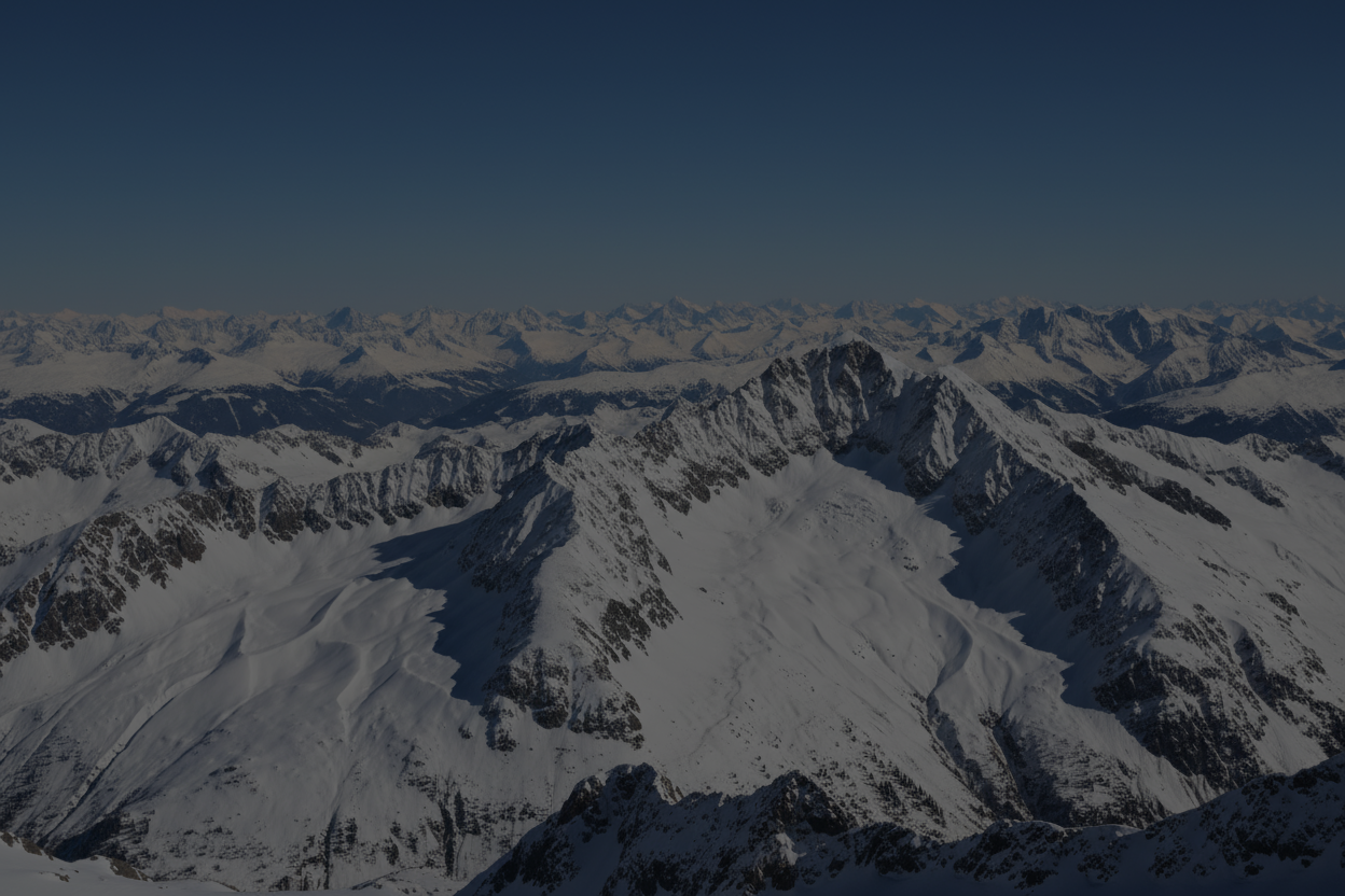 snowy mountain range